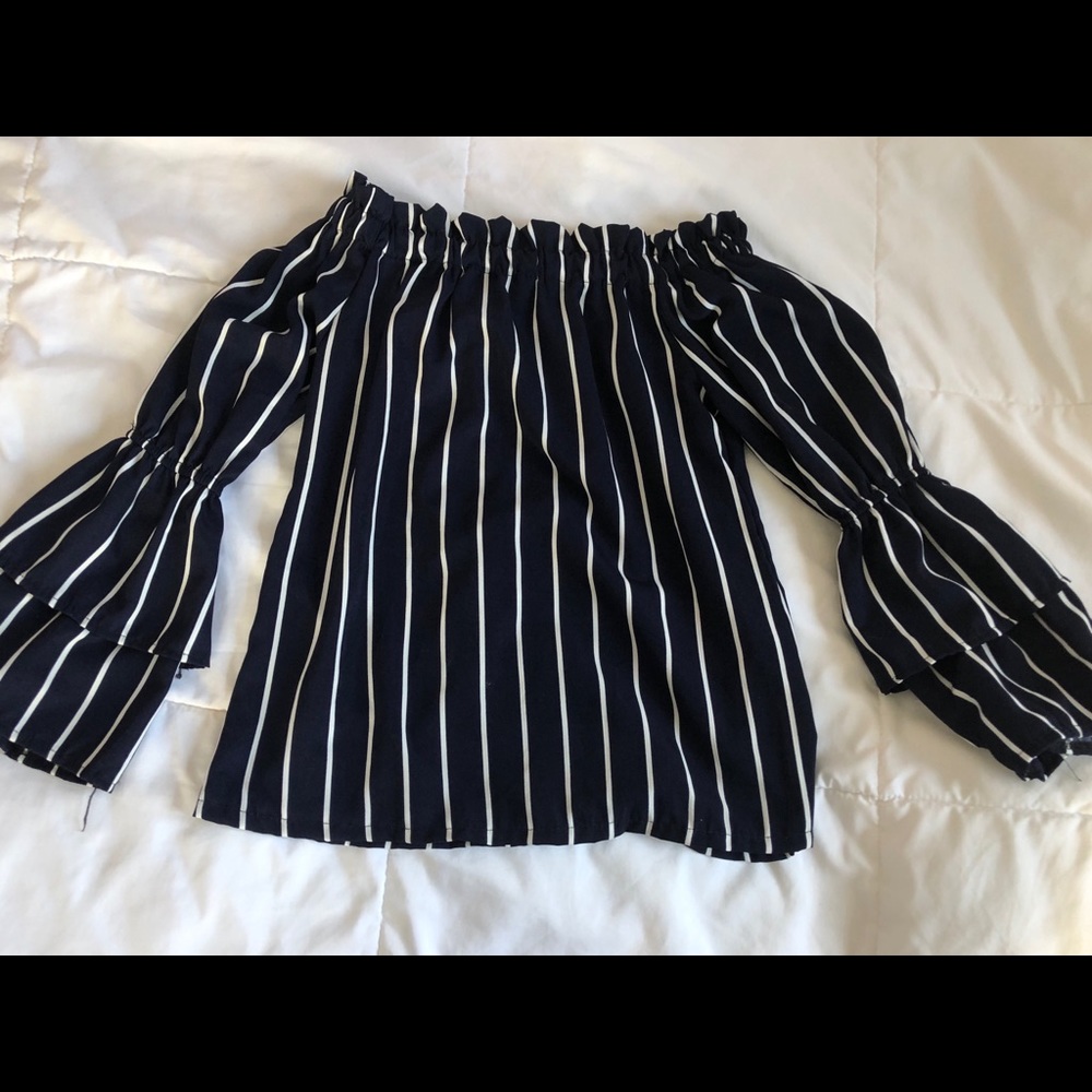 Off-the-shoulder blouse